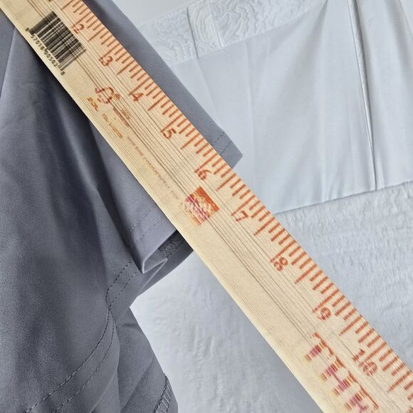 Dokotoo Aqua Gray Flutter Sleeve Midi Dress Women Size Medium V-Neck Fit & Flare - Picture 5 of 8